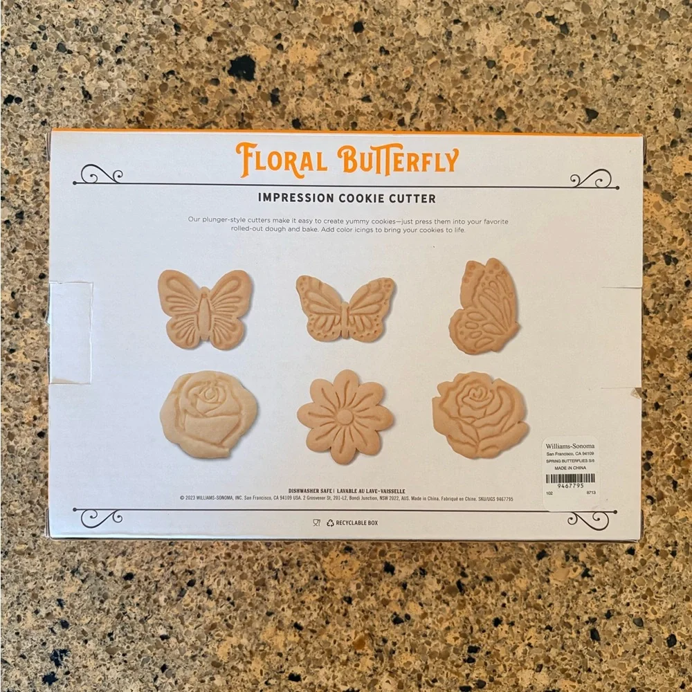 Williams Sonoma Floral Butterfly Cookie Cutter Set